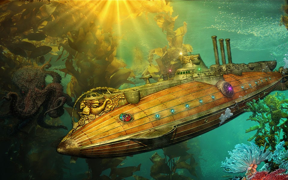 The Nautilus, an sci fi submarine