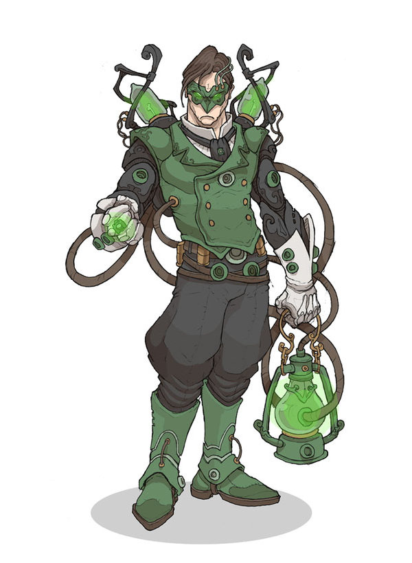 Green Lantern façon steampunk