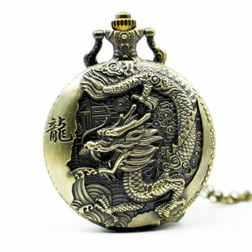Homme montre dragon oriental