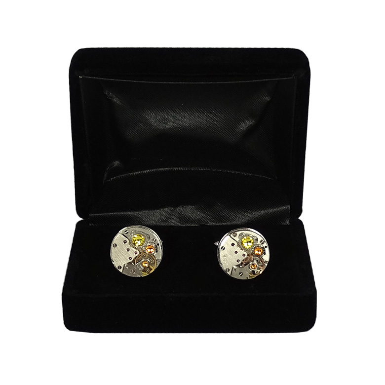 Ecrin boutons de manchette Topaze