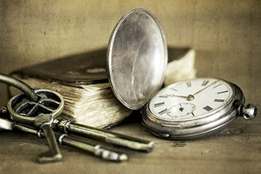 Antique silver pocket watch