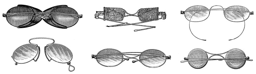 Fashion sunglasses of Victorian times