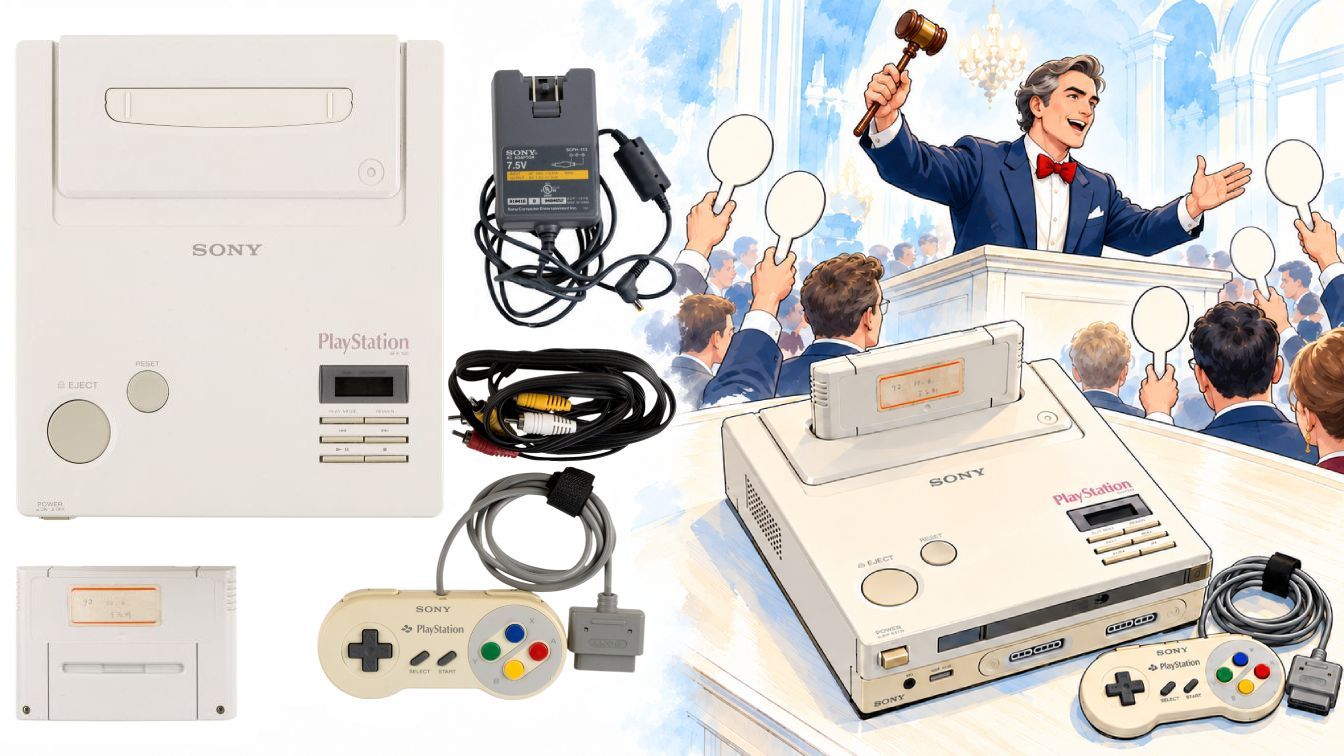 Enchère prototype Nintendo PlayStation