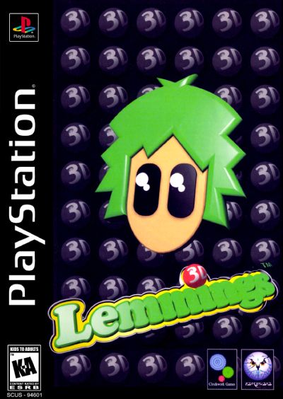 Jaquette de 3D Lemmings