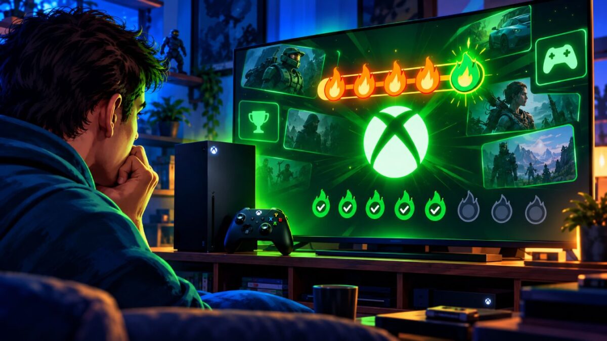 Xbox gaming streak feature